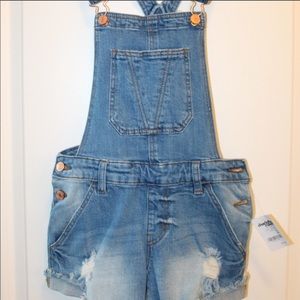 Denim shorts Overalls